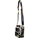 Abstract Shiny Pattern Shoulder Strap Belt Bag View2