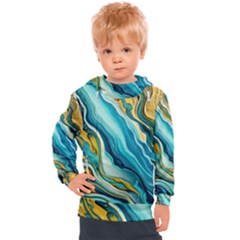 Painting Liquid Water Kids  Hooded Pullover by Grandong