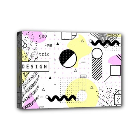 Graphic Design Geometric Background Mini Canvas 7  X 5  (stretched)