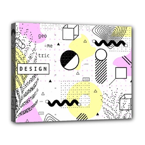 Graphic Design Geometric Background Canvas 14  X 11  (stretched)