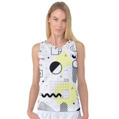 Graphic Design Geometric Background Women s Basketball Tank Top by Bedest