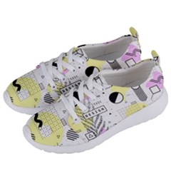 Graphic Design Geometric Background Women s Lightweight Sports Shoes by Bedest