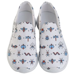 Insects Icons Square Seamless Pattern Men s Lightweight Slip Ons by Bedest