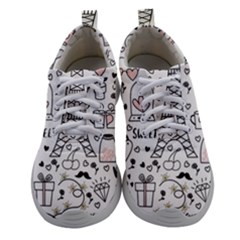 Big Collection With Hand Drawn Objects Valentines Day Women Athletic Shoes by Bedest