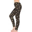 Dark Gray Pattern of the Bee on Honeycombs Leggings   View3