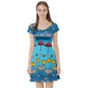 Frizzle Weather 2 Short Sleeve Skater Dress View1