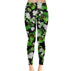 Hat Dark Shamrock Handraw Leggings 