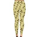 Light Yellow Pattern of the Bee on Honeycombs Leggings  View2