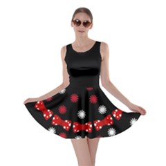 Ribbons Black & Red Skater Dress by CoolDesigns