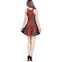 Vintage Black Hibiscus Flower Slimming Print Sleeveless Skater Dress View2