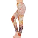 Elegant Fashion Light Tan Autumn Leaves Fall Leggings  View3