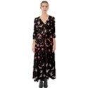 Dark Birds Button Up Boho Maxi Dress View1