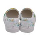 Pink Cute Pig Sky Blue Pattern Floral Womens Canvas Slip Ons View4