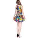 Geometrical Colorful Iridescent Pattern Sleeveless Skater Dress View2