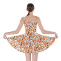 Seamless Dalmatian Dogs Orange Skater Dress View2