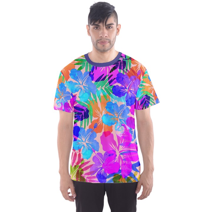 Colorful Hawaii Men s Sport Mesh Tee