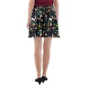 Chemistry Science School Print Black & Colorful A-Line Pocket Skirt View2