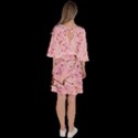 Blossom Japanese Style Pink Velour Kimono Dress View4