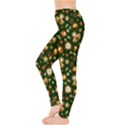 Golden Ornaments Red Snowing Leggings  View3