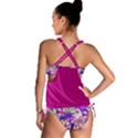 Magenta Jungle Purple Floral Tankini Set View2