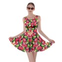 Avocado Pomegranate Red Pattern With Strawberries Graphic Stylized Drawing Skater Dress View1