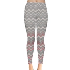 Zigzag Gray Leggings 