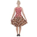 Chocolates Fall Pink Candy Knee Length Skater Dress With Pockets View2