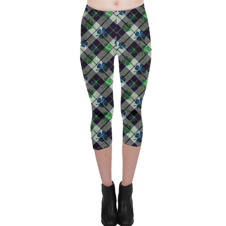 Shamrock Check Capri Leggings 