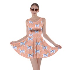 Taupe Carousel Horses Pattern Skater Dress 