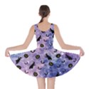 Spider Webs Medium Purple Witch Print Skater Dress View2