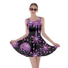 Orchid Halloween Slime Print Party Skater Dress by CoolDesigns
