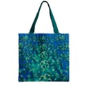 Vintage Bright Teal St Patricks Day Zipper Grocery Tote Bag View2