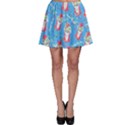 Colorful Gumball Pink Lollipop Candy Macaroon Cupcake Donut Skater Skirt View1