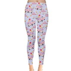 Icecream Car Violet Leggings  by CoolDesigns