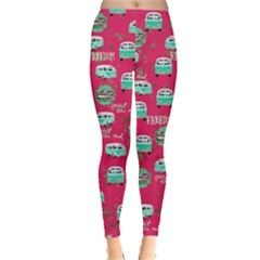 Vw Van Mint Leggings  by CoolDesigns