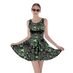 Shamrock Black St Patrick Beer Skater Dress  