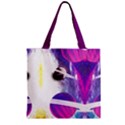 Violet Golden Retriever Dog Space Zipper Grocery Tote Bag View2