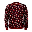 Dark Maroon Vintage Christmas Deer Mens Sweatshirt View1