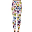 Funny Bright Colorful Halloween Pattern Leggings  View2