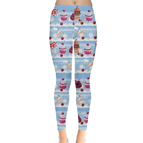 Girls Leggings in Macaroon