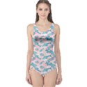 Shark Light Pink One Piece Swimsuit View1