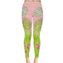 Pink Green Eggs Easter Leggings  View1