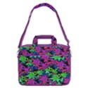 Purple & Green Pop Art Boom Pattern 16  Shoulder Laptop Bag  View1