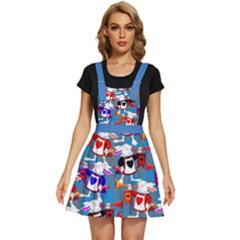 Alice Wonderland Steel Blue Rabbit Apron Dress