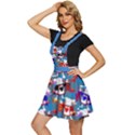 Alice Wonderland Steel Blue Rabbit Apron Dress View2