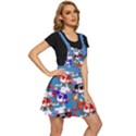 Alice Wonderland Steel Blue Rabbit Apron Dress View3