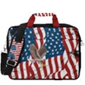 Eagle Flag Full Rust Print Red & White 13  Shoulder Laptop Bag  View3