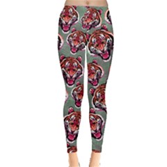 Cool Tiger Gray Stretchy Leggings