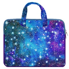 Constellation Dodger Blue Space Astronomy Galaxy Carrying Handbag Laptop 16  Double Pocket Laptop Bag 