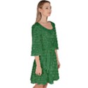 Math Formula Green Velour Kimono Dress View3